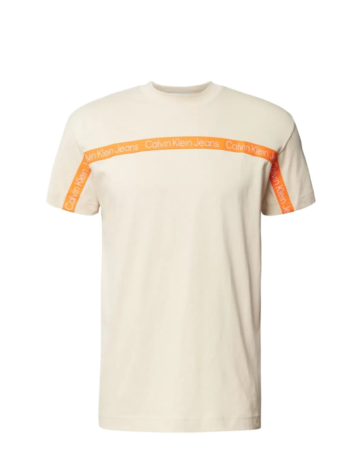 Calvin Klein Jeans Tee-shirt - Polo Homme<T shirt homme Ref 59082 ACI Multi Beige