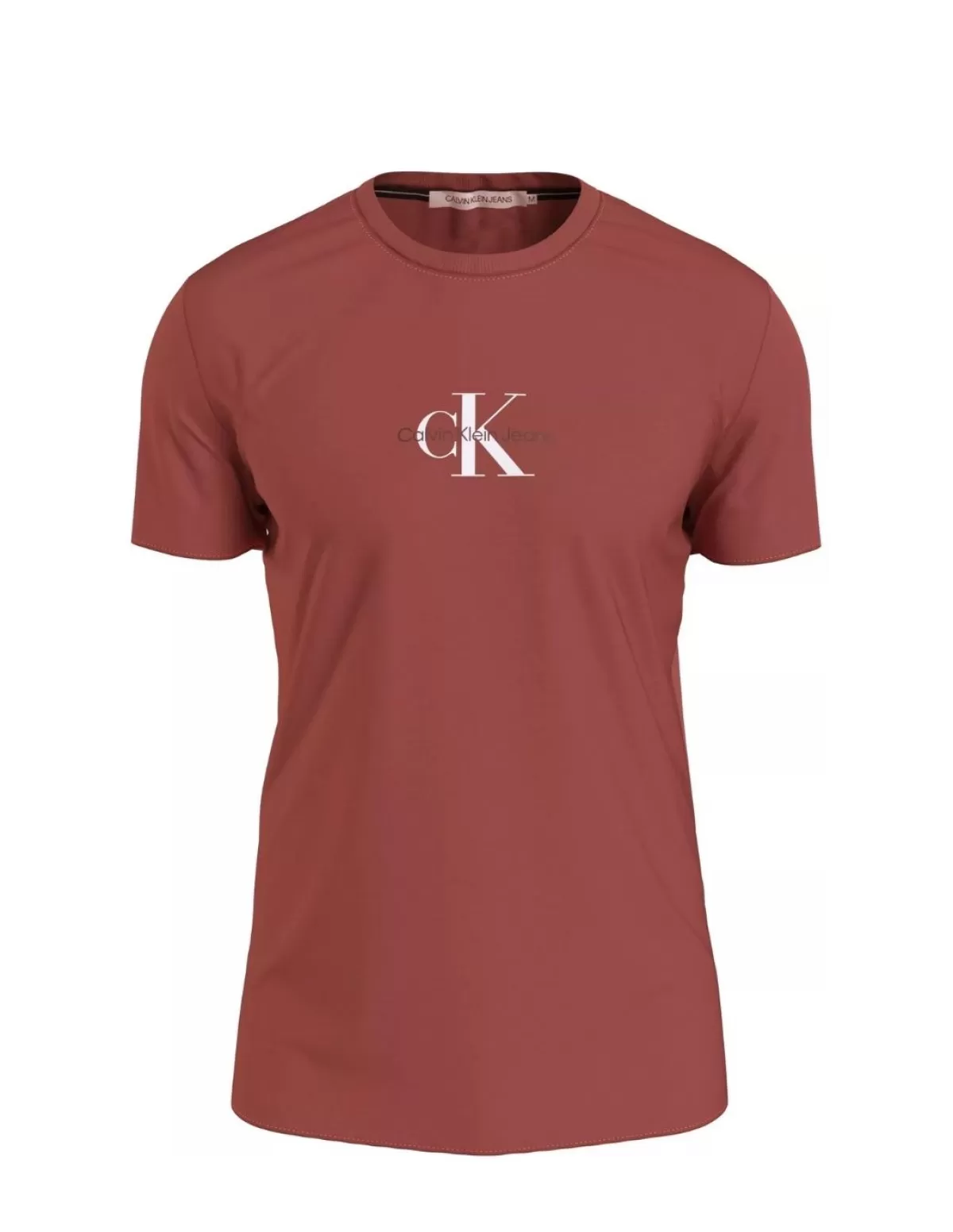 Calvin Klein Jeans Tee-shirt - Polo Homme<T Shirt Homme Ref 56971 XLN Terracotta Rouge