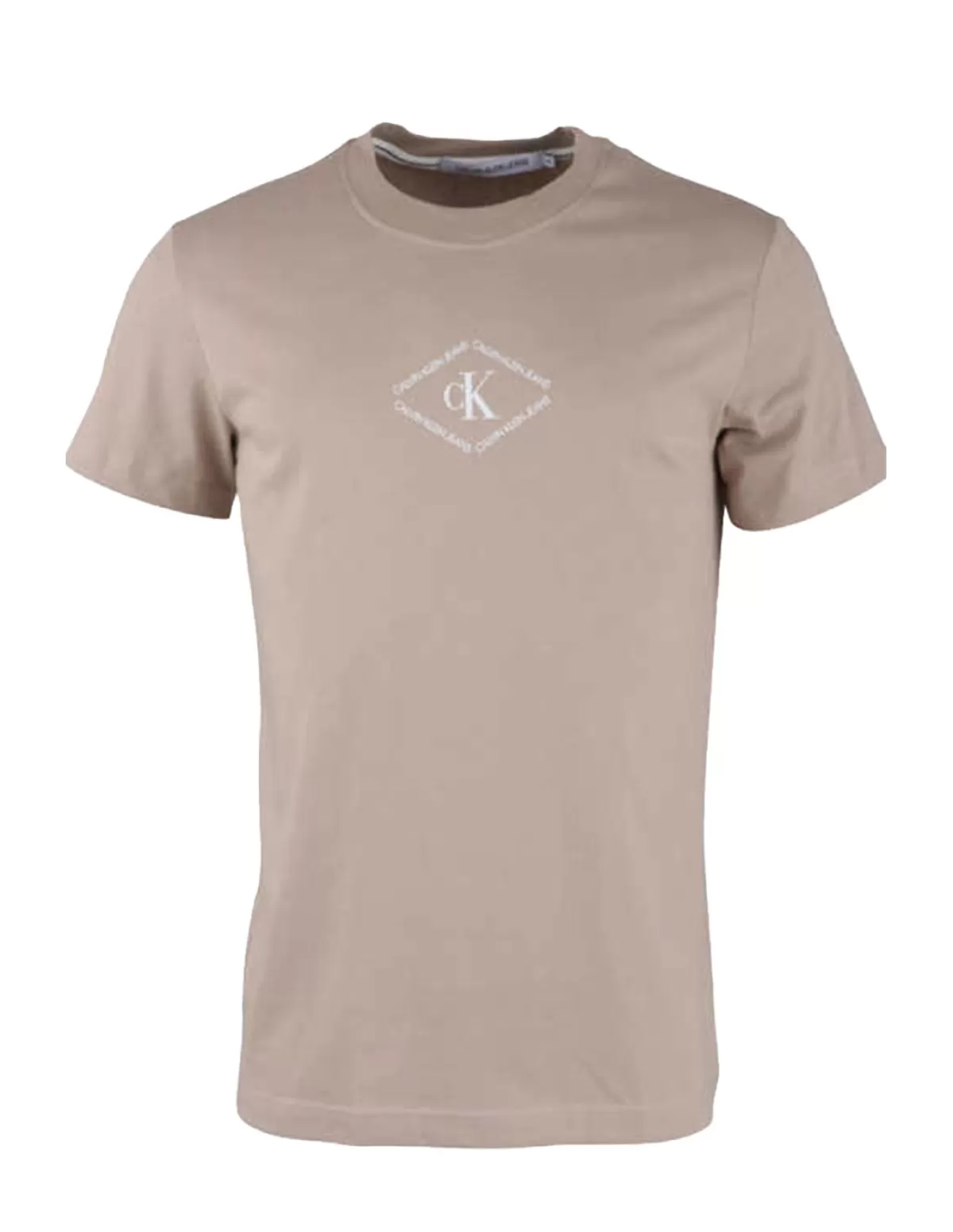 Calvin Klein Jeans Tee-shirt - Polo Homme<T-Shirt homme Regular Fit Calvin Klein ref 52943 Multi Beige