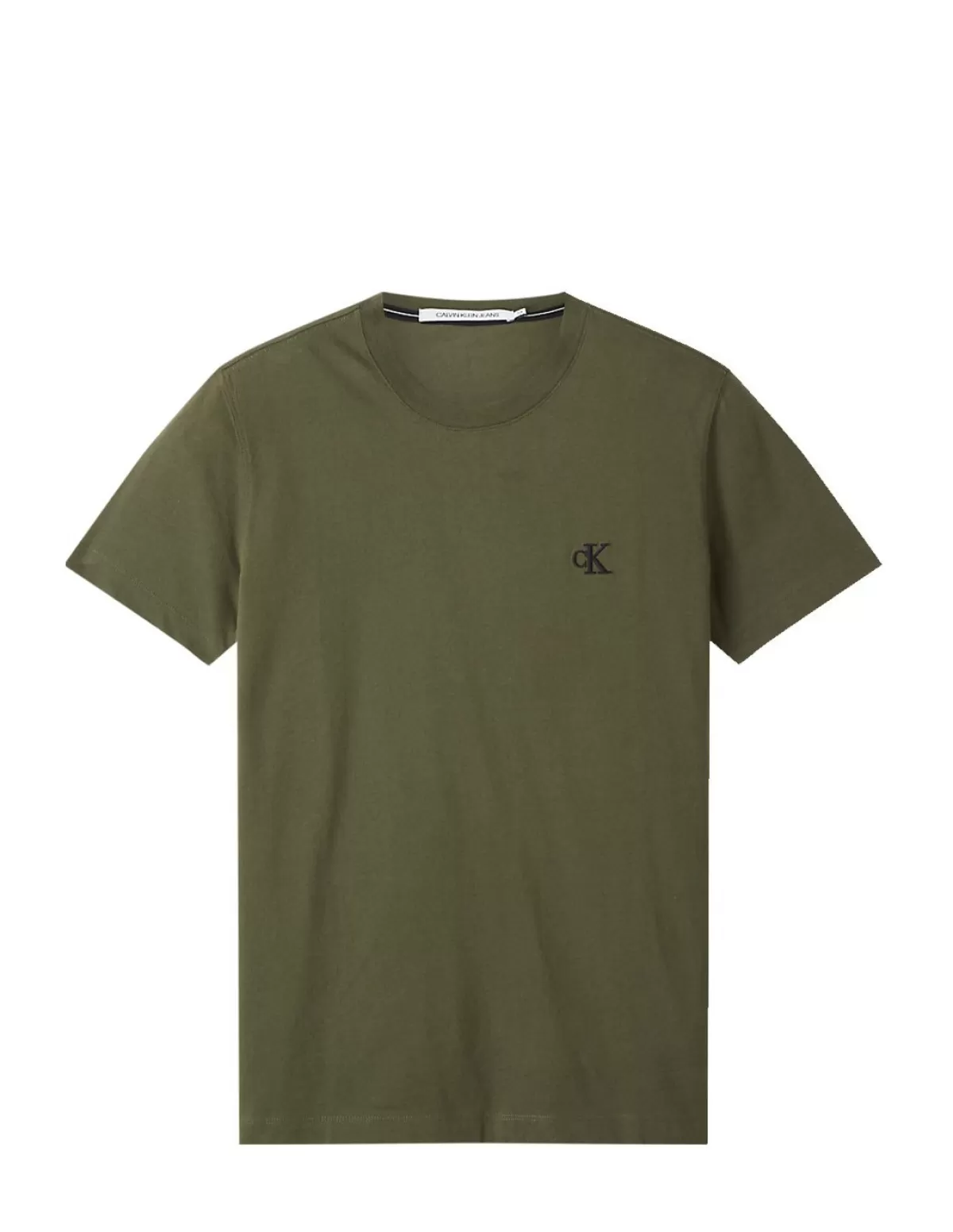 Calvin Klein Jeans Tee-shirt - Polo Homme<T-shirt slim ref_50530 LDD Kaki Vert