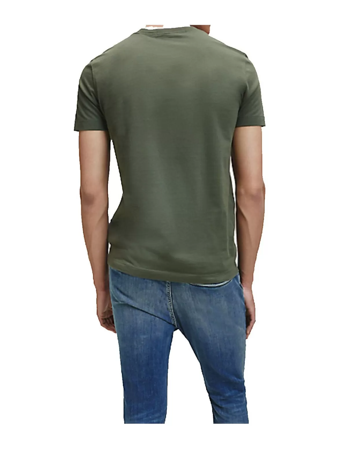 Calvin Klein Jeans Tee-shirt - Polo Homme<T-shirt slim ref_50530 LDD Kaki Vert