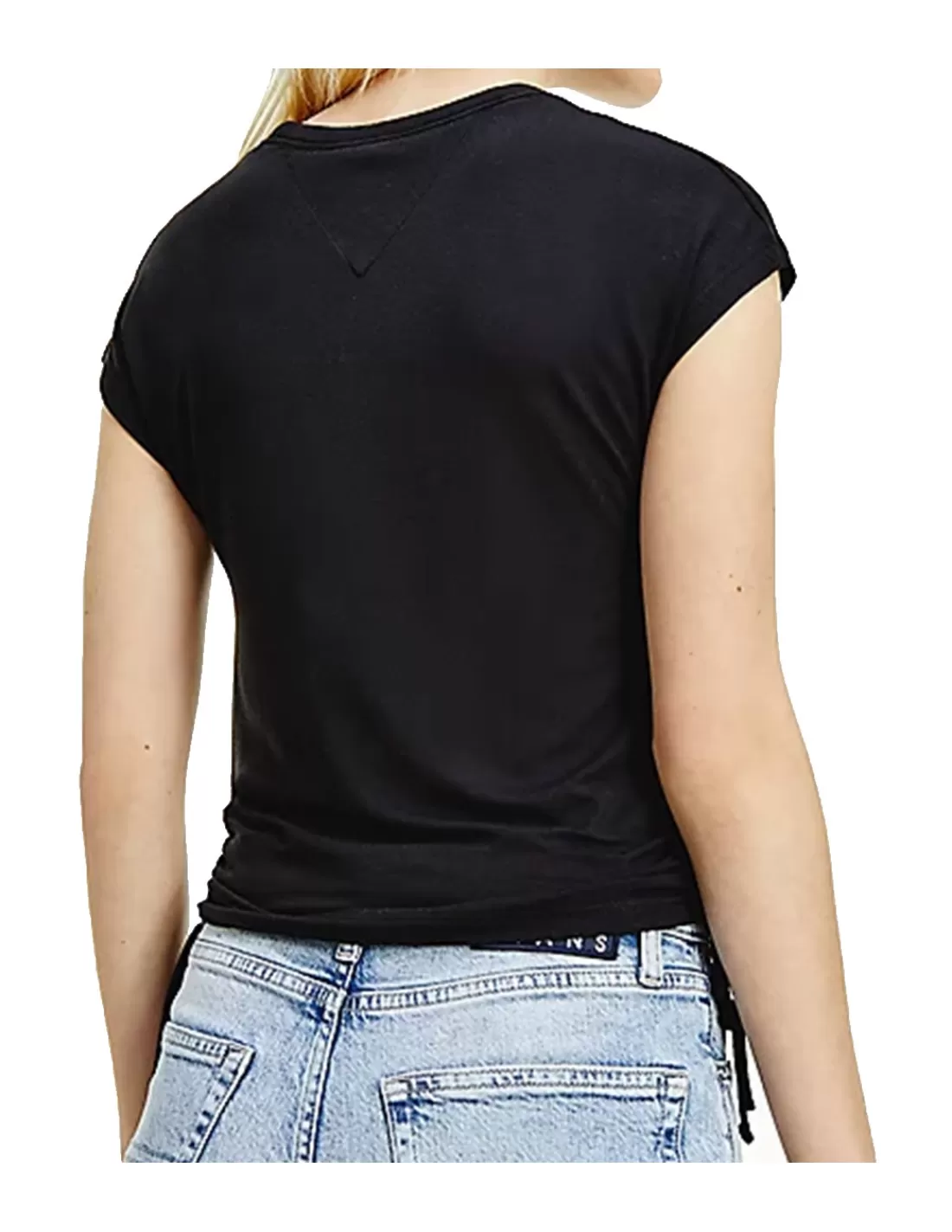 Outlet T-shirt Tommys Jeans ref 52139 BDS Femme Tshirts - Polos - Débardeurs Femme