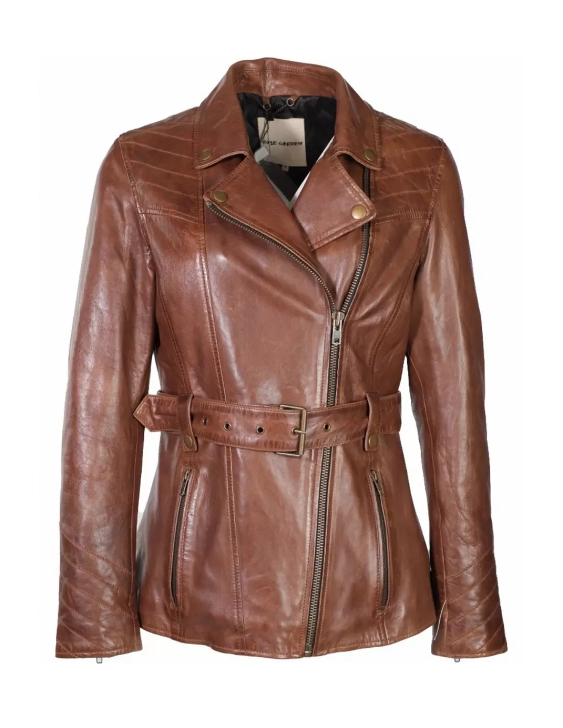 Hot Veste en cuir femme Ref 64411 Bison Femme Veste - Blazer Cuir Femme | Style Perfecto Femme