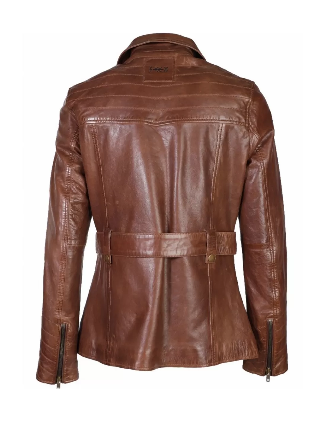 Hot Veste en cuir femme Ref 64411 Bison Femme Veste - Blazer Cuir Femme | Style Perfecto Femme