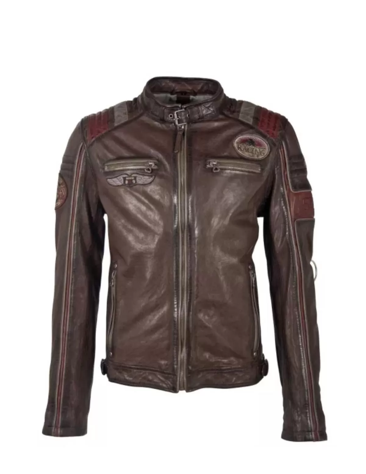 Gipsy 2.0 Blouson Cuir Homme<Veste en cuir Gipsy Ref 55229 DBR OX Marron