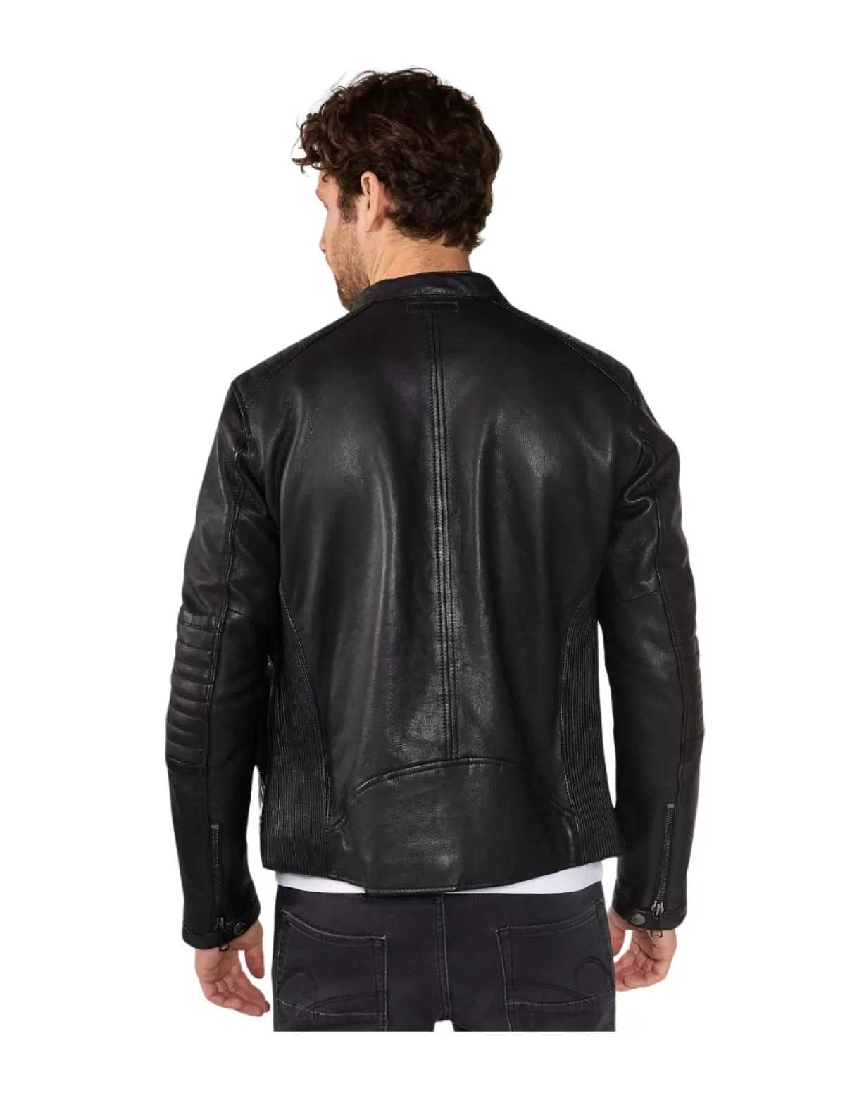 Redskins Veste Cuir Homme | Blouson Cuir Homme<Veste en cuir homme Ref 58185 Noir